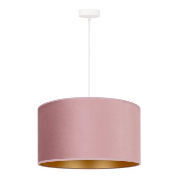 Duolla - Lestenec na vrvici ROLLER 1xE27/15W/230V pr. 40 cm roza/zlata