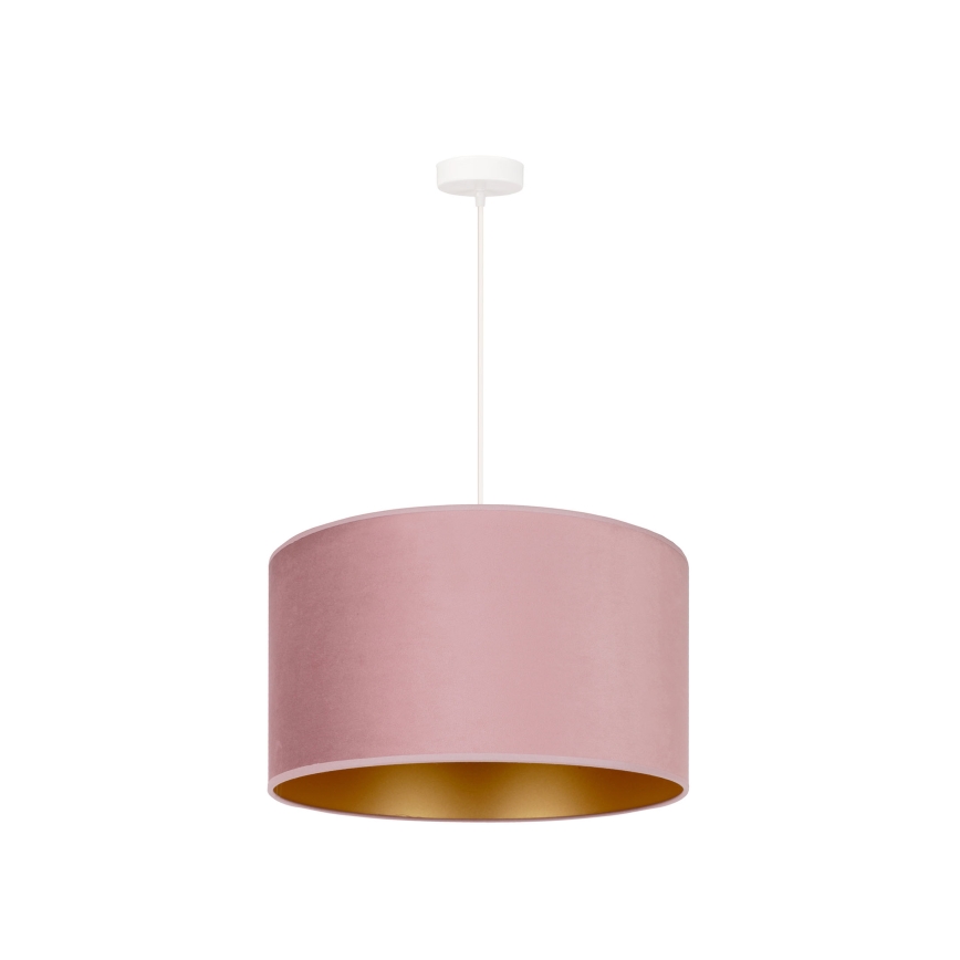Duolla - Lestenec na vrvici ROLLER 1xE27/15W/230V pr. 40 cm roza/zlata