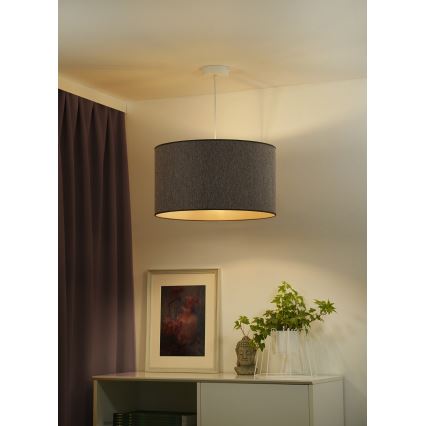 Duolla - Lestenec na vrvici ROLLER ECO RECYCLING 1xE27/15W/230V pr. 45 cm rjava