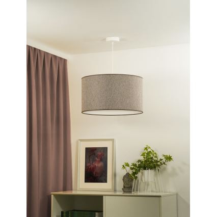 Duolla - Lestenec na vrvici ROLLER ECO RECYCLING 1xE27/15W/230V pr. 45 cm rjava
