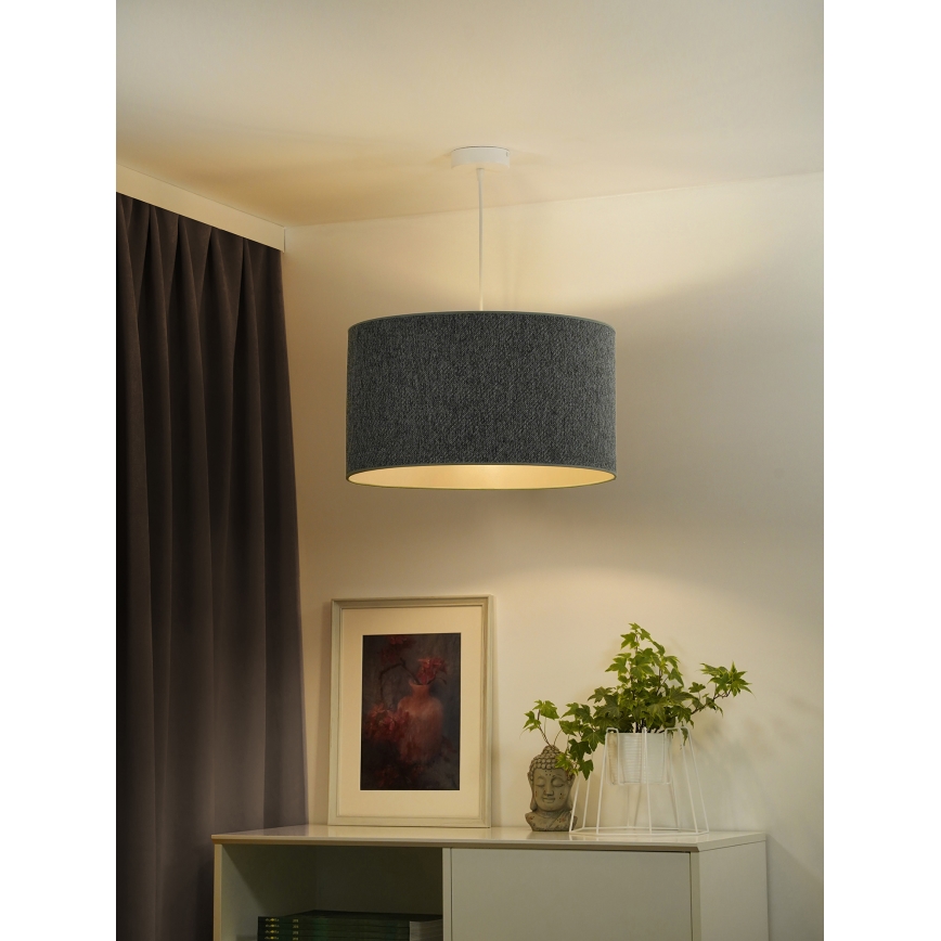 Duolla - Lestenec na vrvici ROLLER ECO RECYCLING 1xE27/15W/230V pr. 45 cm zelena
