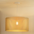 Duolla - Lestenec na vrvici ROLLER RATTAN 1xE27/15W/230V pr. 45 cm bež