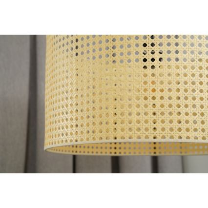 Duolla - Lestenec na vrvici ROLLER RATTAN 1xE27/15W/230V pr. 45 cm bež