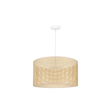 Duolla - Lestenec na vrvici ROLLER RATTAN 1xE27/15W/230V pr. 45 cm bež