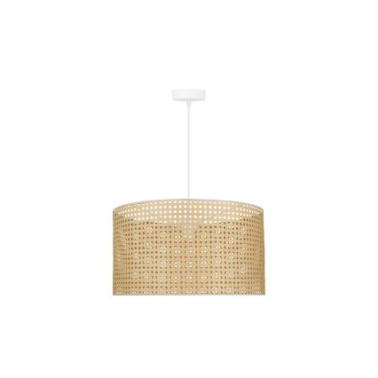 Duolla - Lestenec na vrvici ROLLER RATTAN 1xE27/15W/230V pr. 45 cm bež
