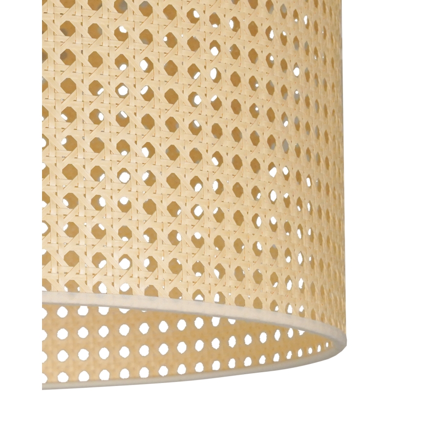 Duolla - Lestenec na vrvici ROLLER RATTAN 1xE27/15W/230V pr. 45 cm bež