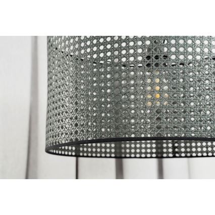 Duolla - Lestenec na vrvici ROLLER RATTAN 1xE27/15W/230V pr. 45 cm črna