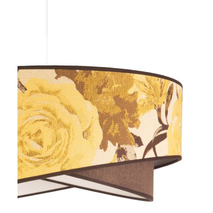 Duolla - Lestenec na vrvici ROYAL 1xE27/40W/230V pr. 50 cm rumena