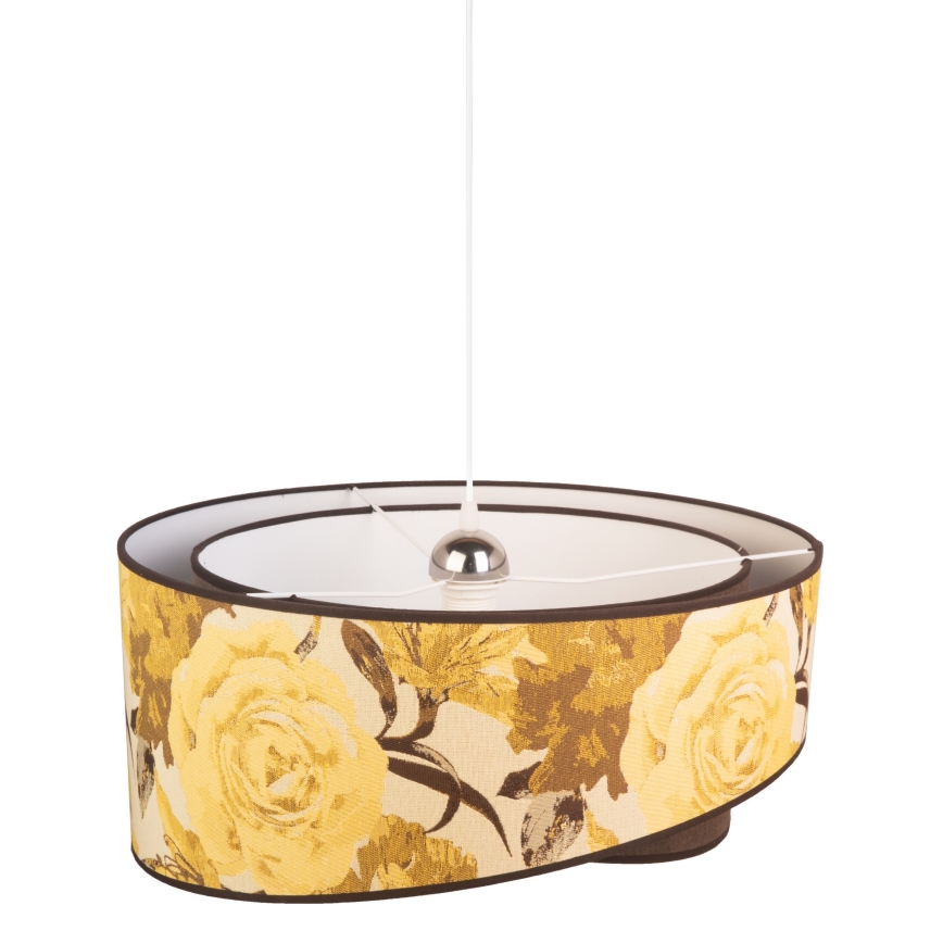 Duolla - Lestenec na vrvici ROYAL 1xE27/40W/230V pr. 50 cm rumena