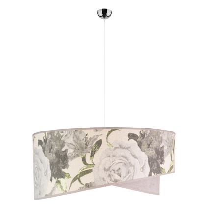 Duolla - Lestenec na vrvici ROYAL 1xE27/40W/230V pr. 50 cm siva