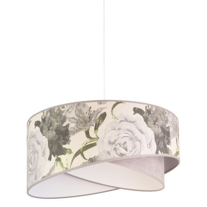 Duolla - Lestenec na vrvici ROYAL 1xE27/40W/230V pr. 50 cm siva