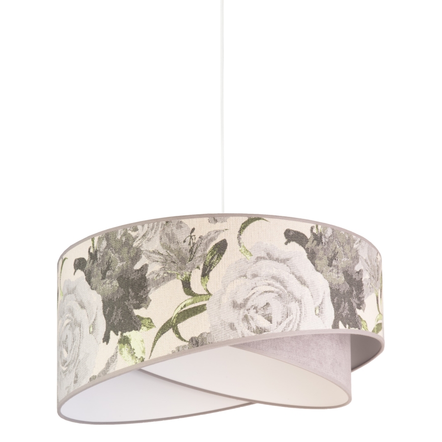 Duolla - Lestenec na vrvici ROYAL 1xE27/40W/230V pr. 50 cm siva