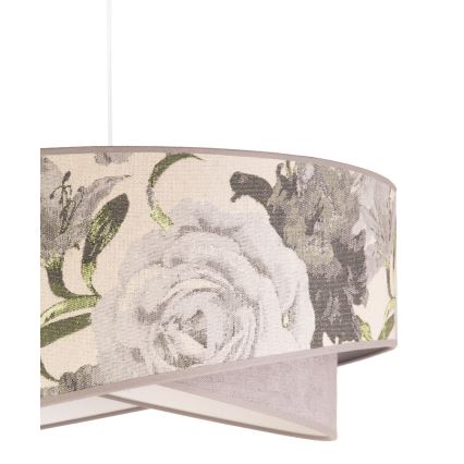 Duolla - Lestenec na vrvici ROYAL 1xE27/40W/230V pr. 50 cm siva