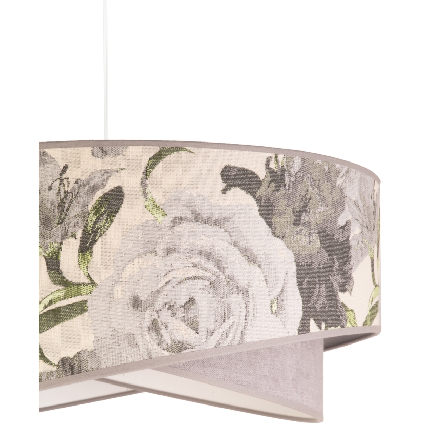 Duolla - Lestenec na vrvici ROYAL 1xE27/40W/230V pr. 50 cm siva