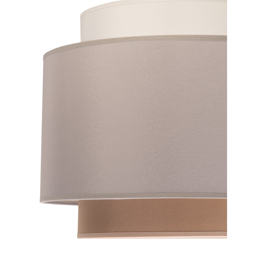 Duolla - Lestenec na vrvici SOHO 1xE27/40W/230V pr. 40 cm siva/krem barva/bež