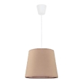 Duolla - Lestenec na vrvici SOLO 1xE27/40W/230V pr. 24 cm bež