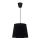 Duolla - Lestenec na vrvici SOLO 1xE27/40W/230V pr. 24 cm črna