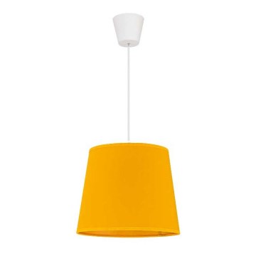 Duolla - Lestenec na vrvici SOLO 1xE27/40W/230V pr. 24 cm rumena