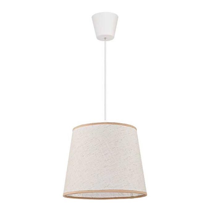 Duolla - Lestenec na vrvici SOLO 1xE27/40W/230V pr. 24 cm svetlo bež