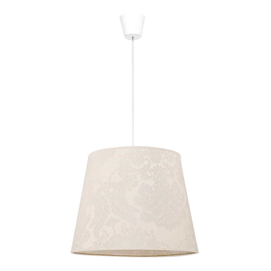 Duolla - Lestenec na vrvici SOPRANO 1xE27/40W/230V pr. 38 cm bež