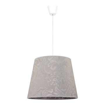 Duolla - Lestenec na vrvici SOPRANO 1xE27/40W/230V pr. 38 cm srebrna