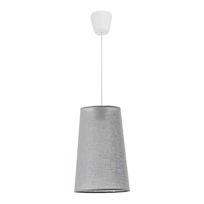 Duolla - Lestenec na vrvici SOUL 1xE27/40W/230V pr. 19,4 cm svetlo siva