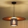 Duolla - Lestenec na vrvici TOKYO SHINY 1xE27/15W/230V pr. 50 cm črna/baker