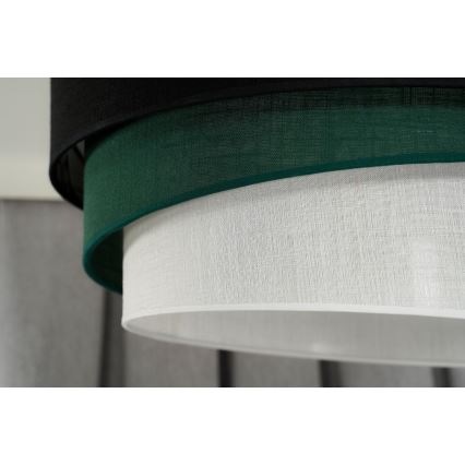 Duolla - Lestenec na vrvici TRIO 1xE27/15W/230V pr. 45 cm črna/zelena/bela