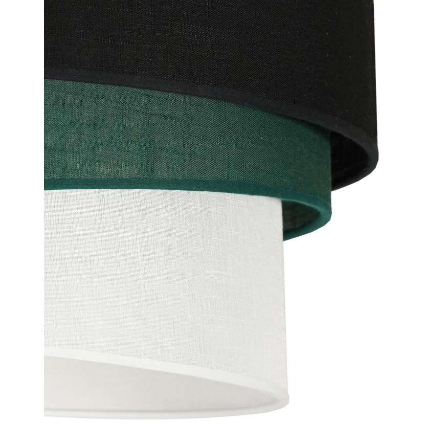 Duolla - Lestenec na vrvici TRIO 1xE27/15W/230V pr. 45 cm črna/zelena/bela
