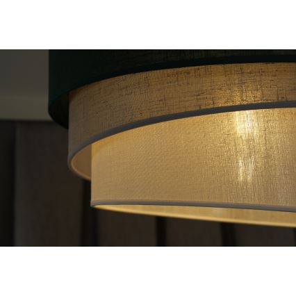 Duolla - Lestenec na vrvici TRIO 1xE27/15W/230V pr. 45 cm zelena/siva/bela