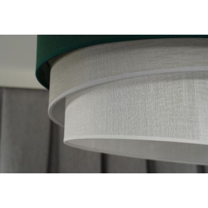 Duolla - Lestenec na vrvici TRIO 1xE27/15W/230V pr. 45 cm zelena/siva/bela
