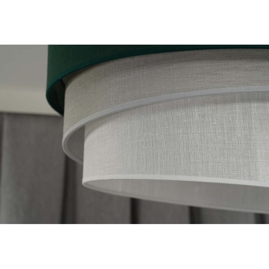 Duolla - Lestenec na vrvici TRIO 1xE27/15W/230V pr. 45 cm zelena/siva/bela
