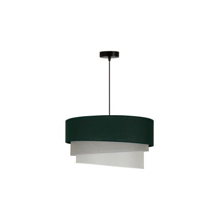 Duolla - Lestenec na vrvici TRIO 1xE27/15W/230V pr. 45 cm zelena/siva/bela