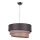 Duolla - Lestenec na vrvici TRIO 1xE27/40W/230V pr. 45 cm antracit/siva/rjava