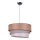 Duolla - Lestenec na vrvici TRIO 1xE27/40W/230V pr. 45 cm rjava/siva/srebrna