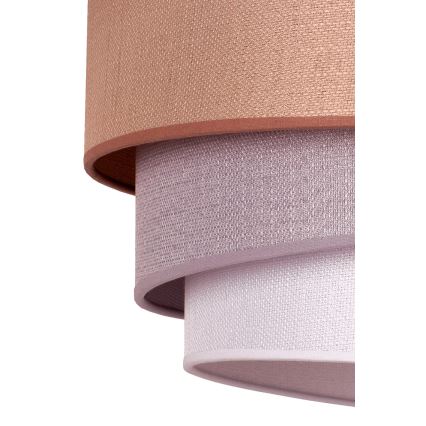 Duolla - Lestenec na vrvici TRIO 1xE27/40W/230V pr. 45 cm rjava/siva/srebrna