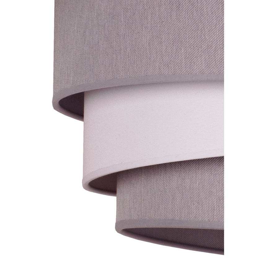 Duolla - Lestenec na vrvici TRIO 1xE27/40W/230V pr. 45 cm siva/bela