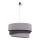 Duolla - Lestenec na vrvici TRIO 1xE27/40W/230V pr. 45 cm siva/črna