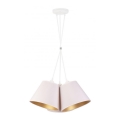 Duolla - Lestenec na vrvici TWIGGY 3xE27/40W/230V pr. 60 cm bela