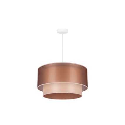 Duolla - Lestenec na vrvici WOOD BOHO 1xE27/15W/230V pr. 45 cm baker/bež