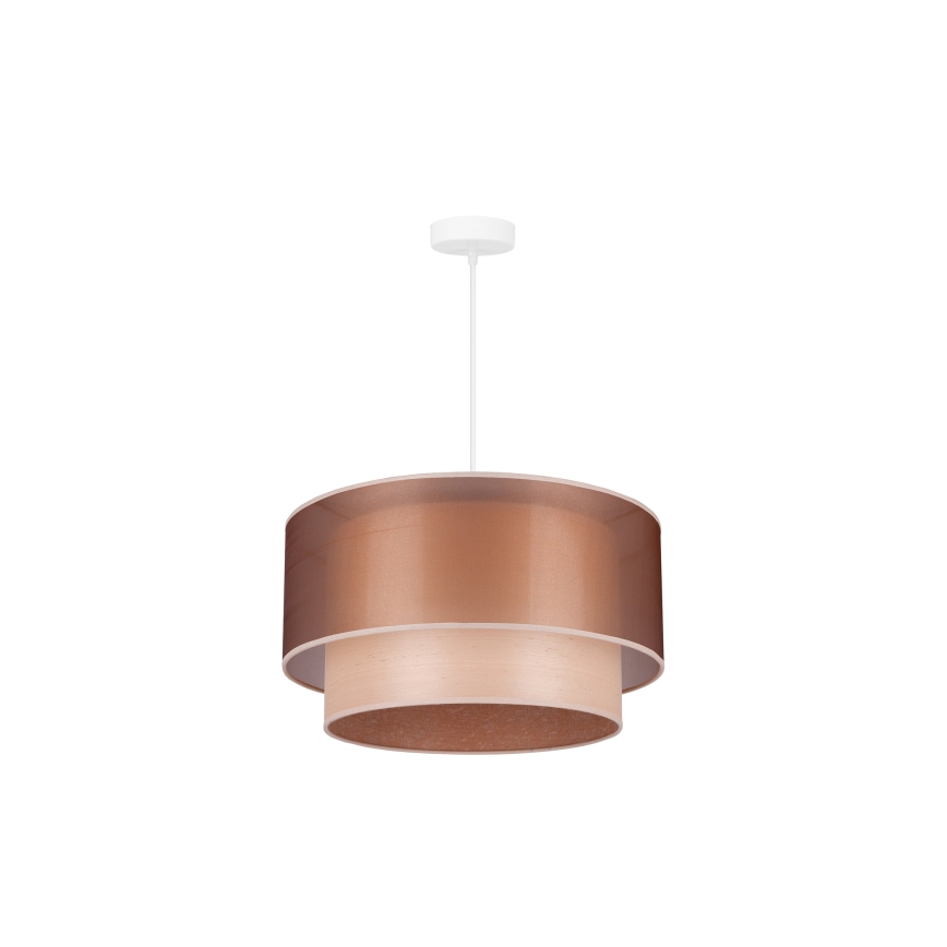 Duolla - Lestenec na vrvici WOOD BOHO 1xE27/15W/230V pr. 45 cm baker/bež
