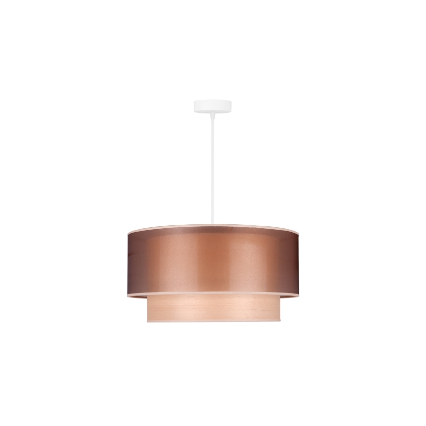 Duolla - Lestenec na vrvici WOOD BOHO 1xE27/15W/230V pr. 45 cm baker/bež