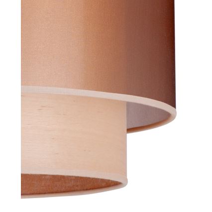 Duolla - Lestenec na vrvici WOOD BOHO 1xE27/15W/230V pr. 45 cm baker/bež