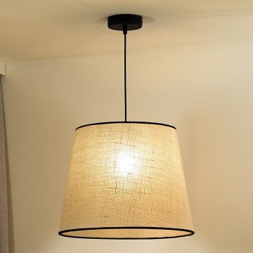 Duolla - Lestenec na vrvici YUTE 1xE27/15W/230V pr. 38 cm siva/črna