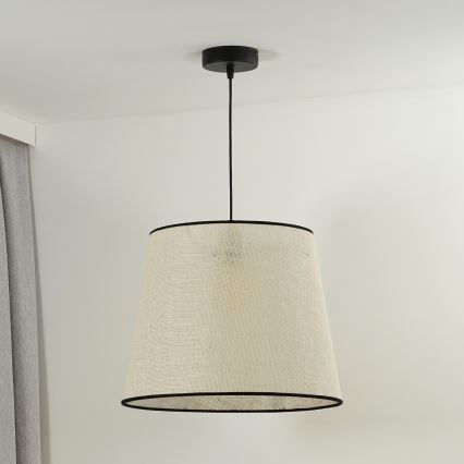 Duolla - Lestenec na vrvici YUTE 1xE27/15W/230V pr. 38 cm siva/črna