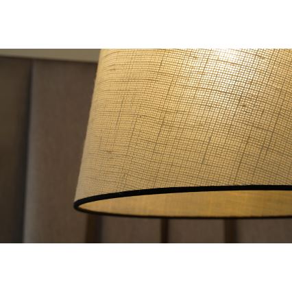 Duolla - Lestenec na vrvici YUTE 1xE27/15W/230V pr. 38 cm siva/črna