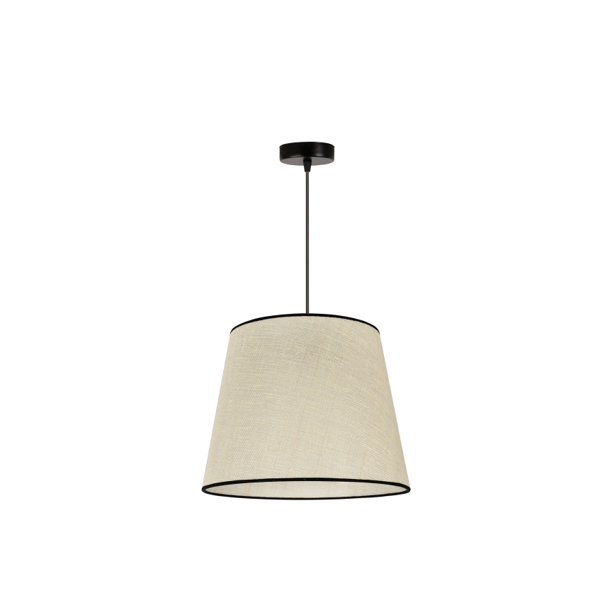 Duolla - Lestenec na vrvici YUTE 1xE27/15W/230V pr. 38 cm siva/črna