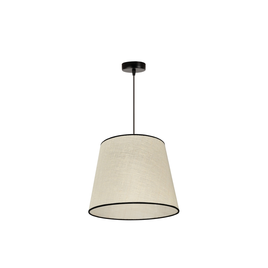 Duolla - Lestenec na vrvici YUTE 1xE27/15W/230V pr. 38 cm siva/črna