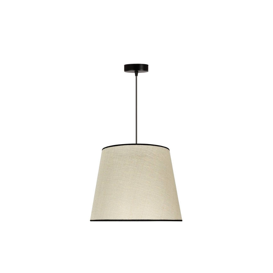 Duolla - Lestenec na vrvici YUTE 1xE27/15W/230V pr. 38 cm siva/črna