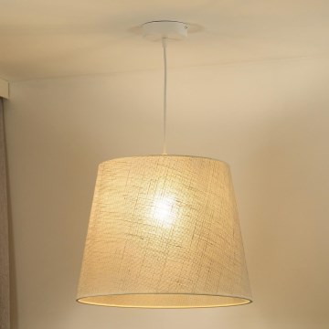Duolla - Lestenec na vrvici YUTE 1xE27/15W/230V pr. 38 cm siva